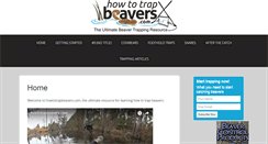 Desktop Screenshot of howtotrapbeavers.com